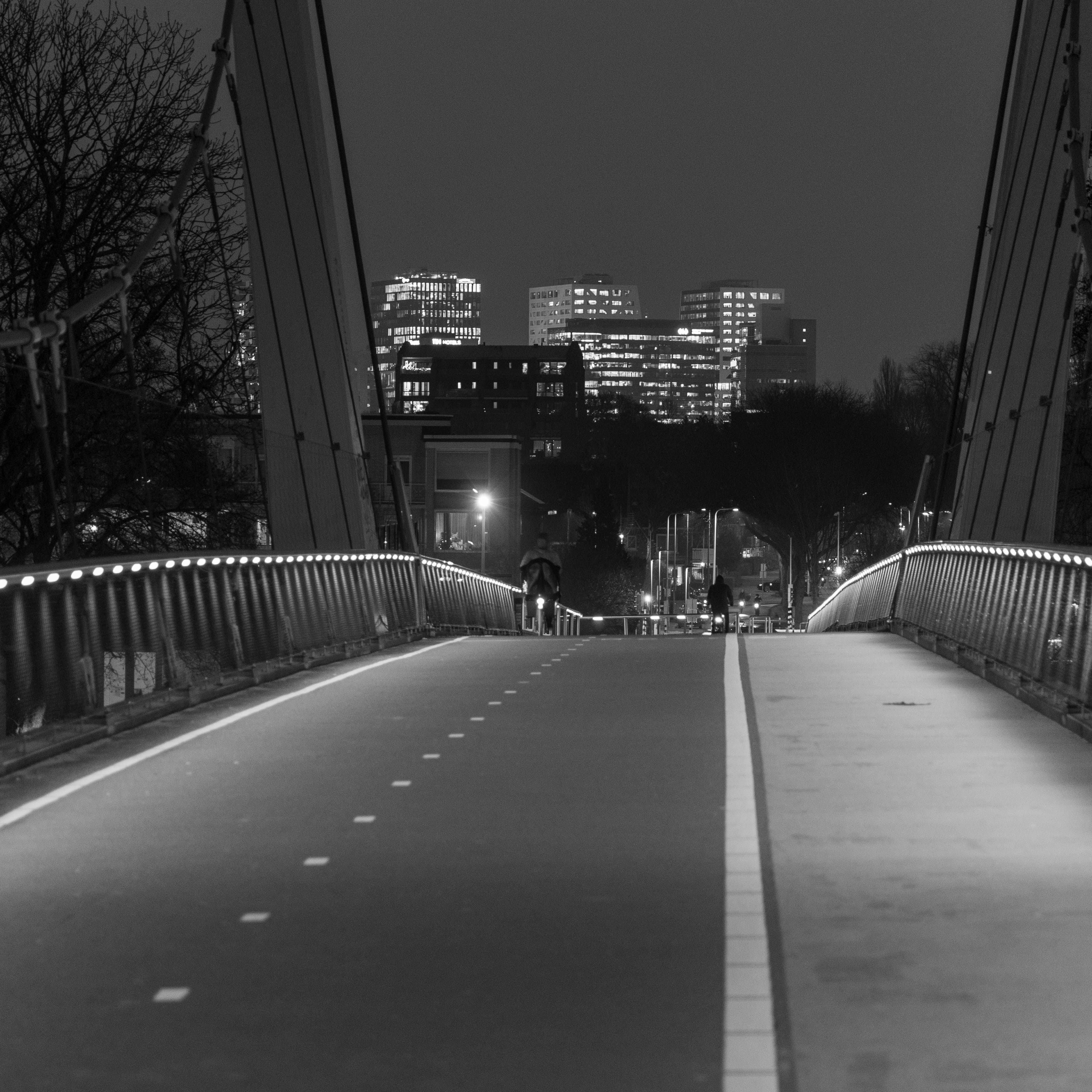 Dafne Schippersbrug, 's nachts