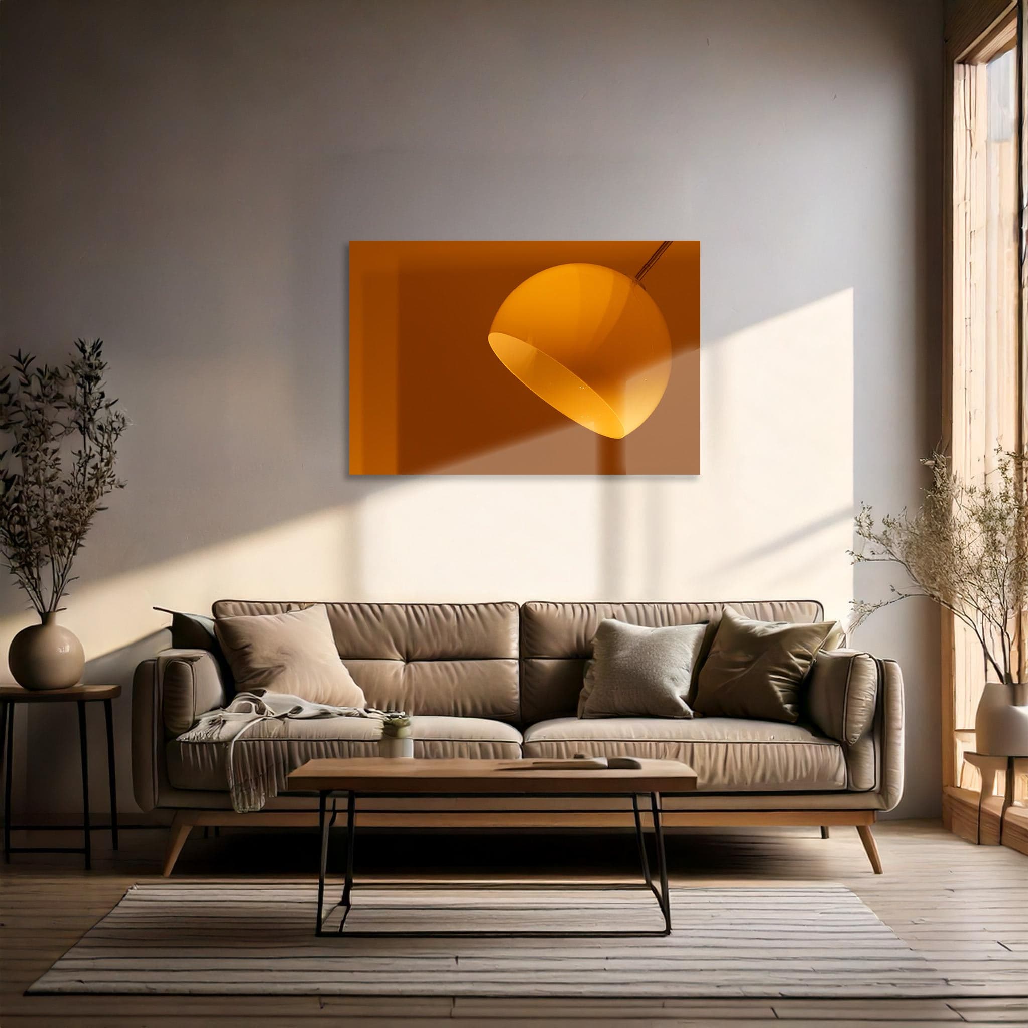 Lamp met schaduwen