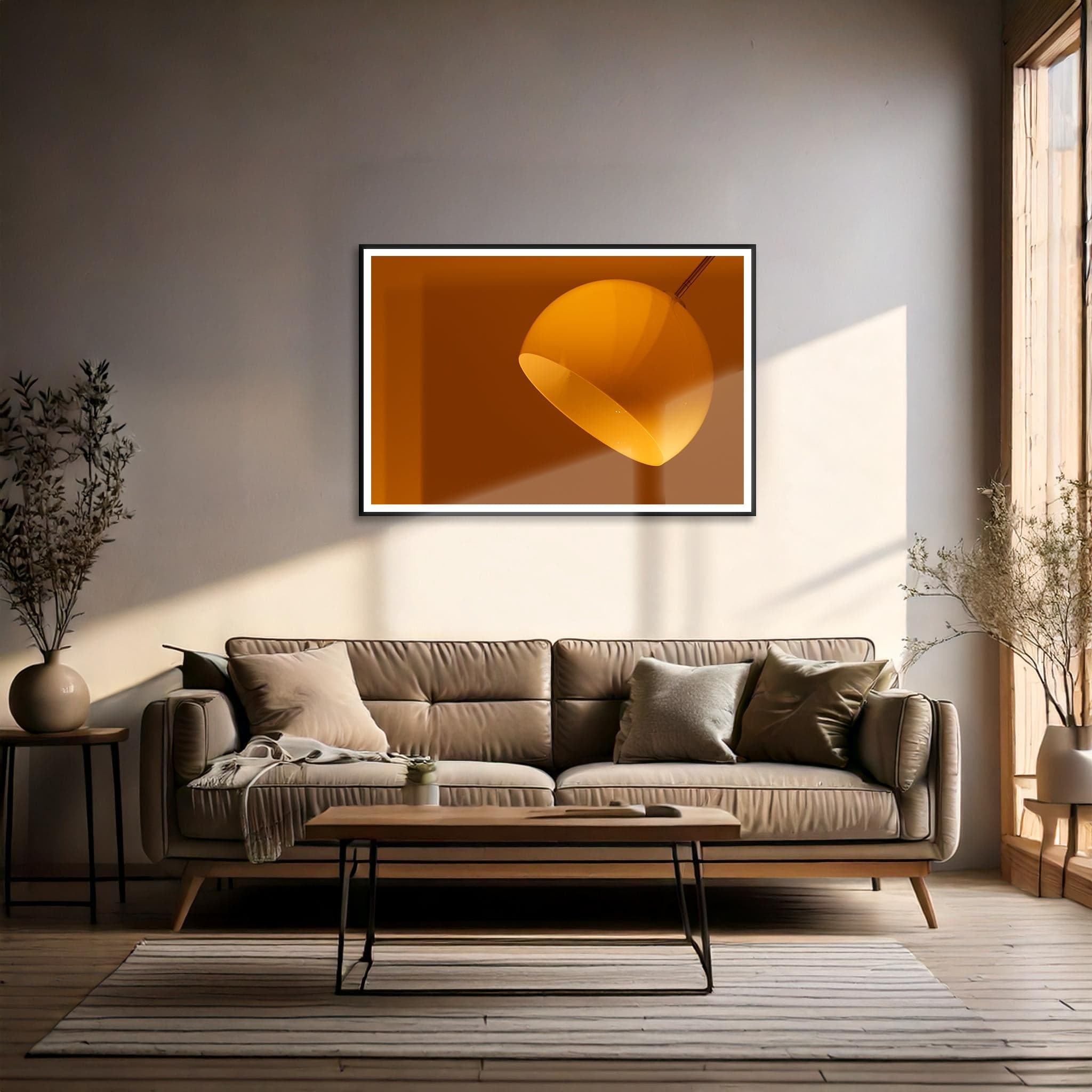 Lamp met schaduwen